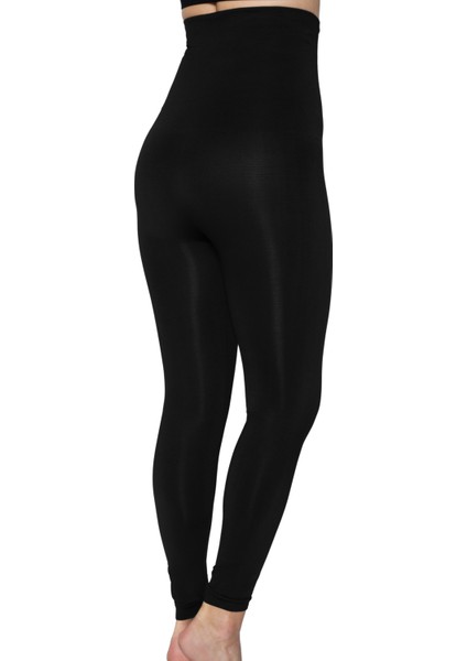 Tini Yüksek Bel Göbek Toparlayıcı Sıkılaştırıcı Korse Tayt (Shapewear Leggings) fırsatları