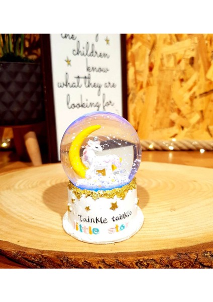 Sihirli Unicorn Renk Değiştiren Işıklı Kar Küresi