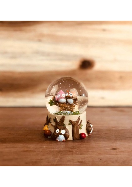 Best Friends Baykuşlar Renk Değiştiren Işıklı Kar Küresi