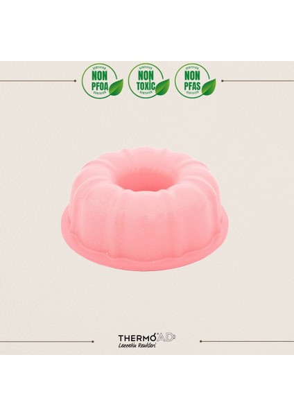 ThermoAD | Klasik Kek Kalıbı | Pembe | 24 cm