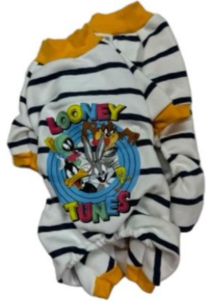 Looney Tunes Kedi Köpek Kıyafeti Kışlık Polarlı Pijama Takımı