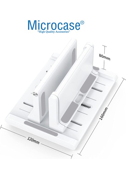 Ayarlanabilir Çok Amaçlı Telefon Tutuculu Laptop Notebok Macbook Için Dikey STAND-AL4495