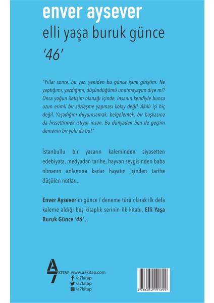 Elli Yaşa Buruk Günce 46 fiyatları