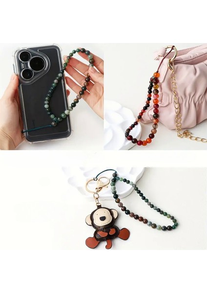 Kaplan Gözü Telefon Süsü - iPhone & Akıllı Telefonlar Için Şık Bileklik Phone Charm
