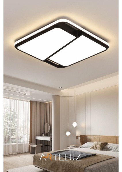 Kesik Kare Model Modern Plafonyer Avize (50X50 Cm)