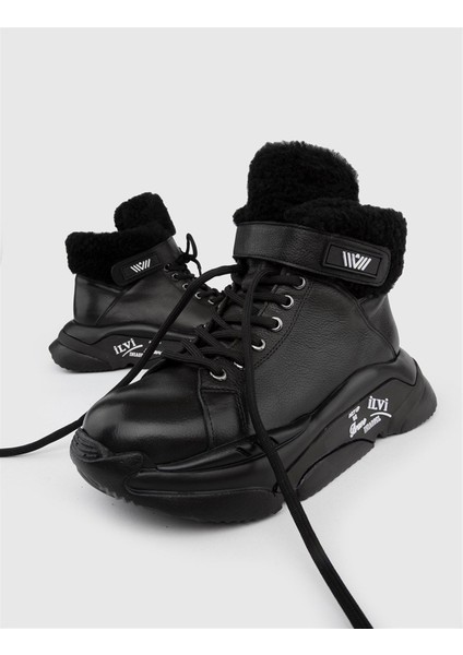 Habla Hakiki Floter Deri Kadın Siyah Bot fiyatları