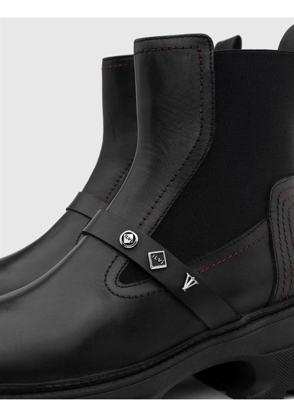 Antje Hakiki Deri Kadın Siyah Bot fırsatları