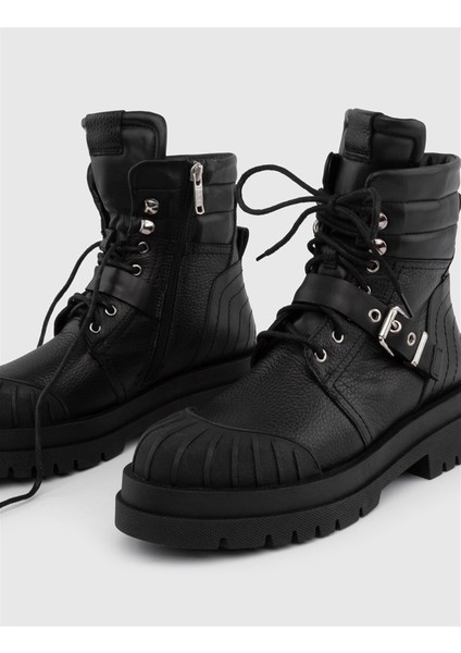 Falk Hakiki Floter Deri Kadın Siyah Bot indirimleri