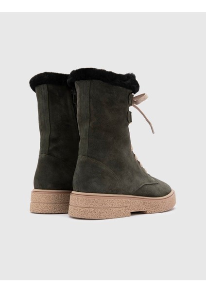 Bafut Hakiki Süet Deri Kadın Yeşil Bot fırsatları