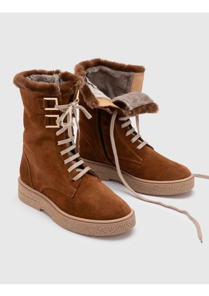 Bafut Hakiki Süet Deri Kadın Taba Bot fiyatları