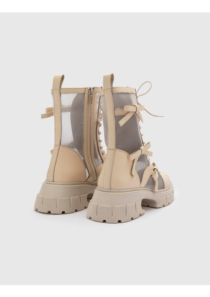 Cenevre Hakiki Deri Kadın Bej Bot fırsatları