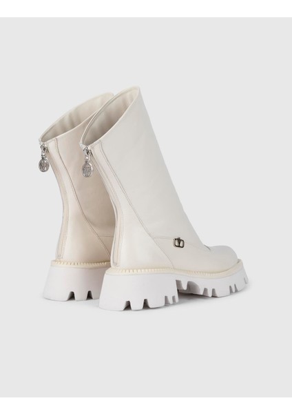 Kribi Hakiki Deri Kadın Bej Bot fırsatları