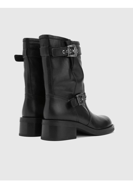 Grazia Hakiki Deri Kadın Siyah Bot indirimleri