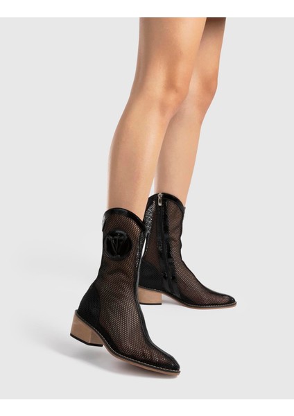 Reijo Rugan File Kadın Siyah Topuklu Bot fiyatları