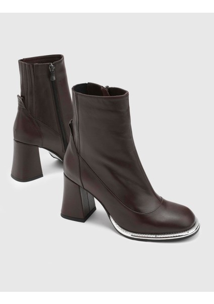Japie Kadın Kahverengi Topuklu Bot fırsatları