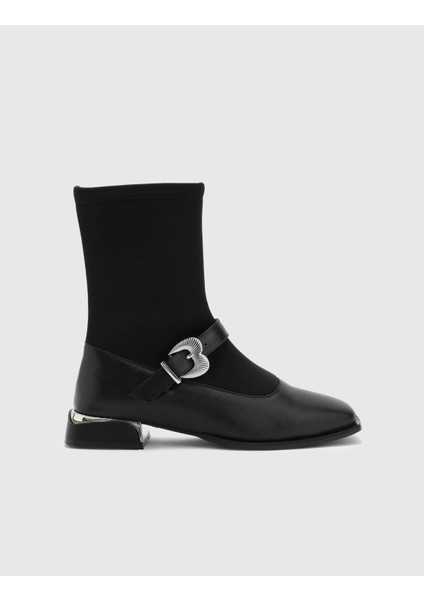 Astilbe Streç Kadın Siyah Bot modelleri