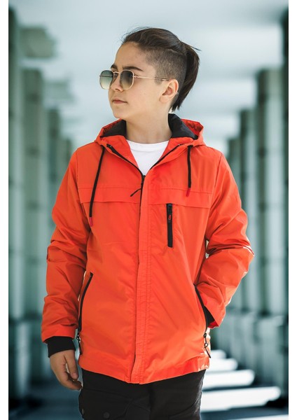 Erkek Çocuk Kapüşonlu Içi Astarlı Cepli Mevsimlik Mont fırsatları
