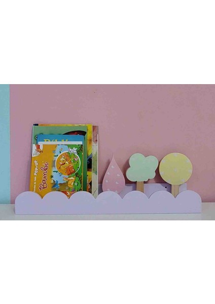3lü Makaron Renkli Bebek ve Çocuk Odası Montessori Raf