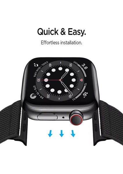 Apple Watch Seri 10 9 8 7 6 Se 5 4 3 2 1 Uyumlu 42-44-45-46-49 mm Esne Tokalı Bez Kordon