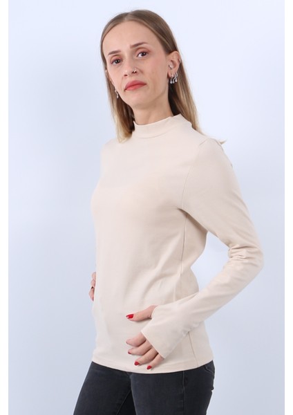 Kadın Boğazlı Parmak Detaylı Uzun Kollu Body fiyatları