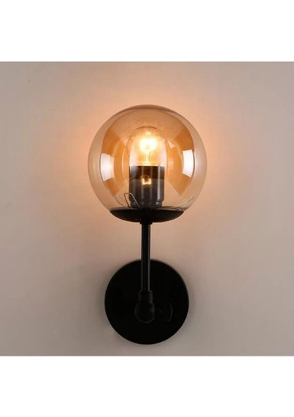 Inka Siyah Kasa Bal Camlı Duvar Aplik