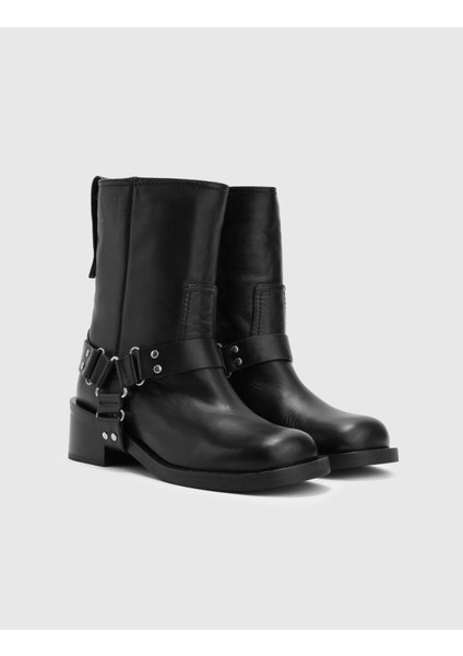 Matthew Hakiki Deri Kadın Siyah Bot