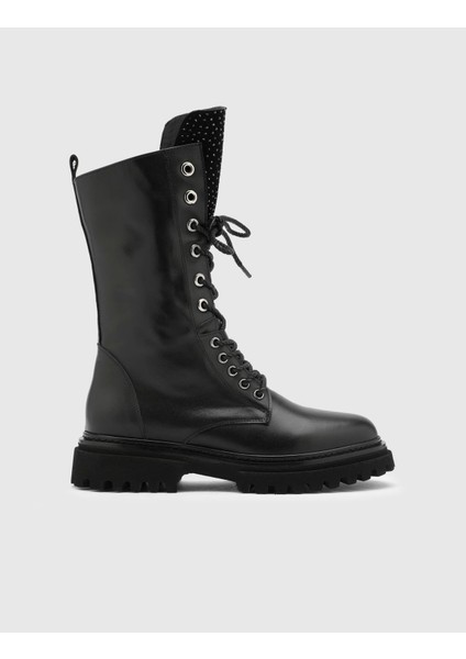 Lexi Hakiki Süet Deri Taşlı Kadın Siyah Bot modelleri