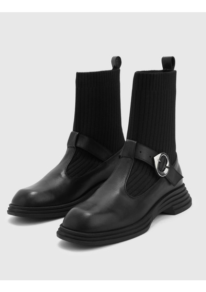Serena Hakiki Deri Kadın Siyah Bot fırsatları