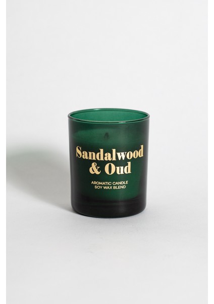 Sandalwood&oud Kokulu Mum Yeşil 120 gr