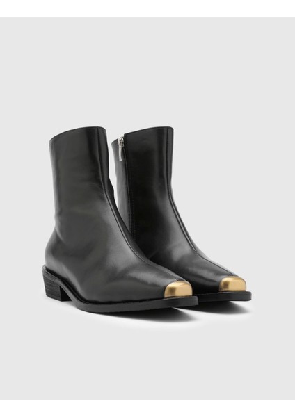 Abel Deri Kadın Siyah Bot