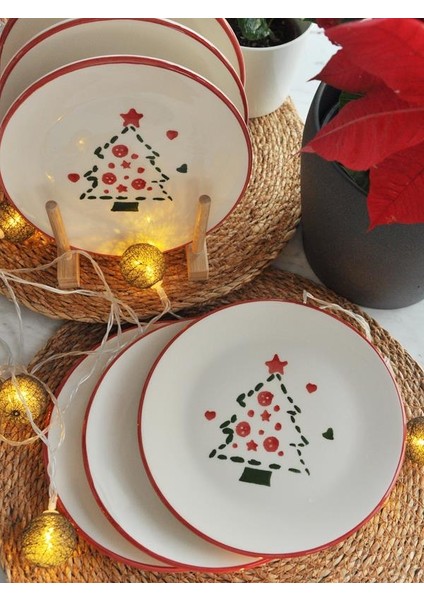 Yeniyıl 2025 Çam Ağacı 6lı Pasta Set-19 Cm. fiyatları