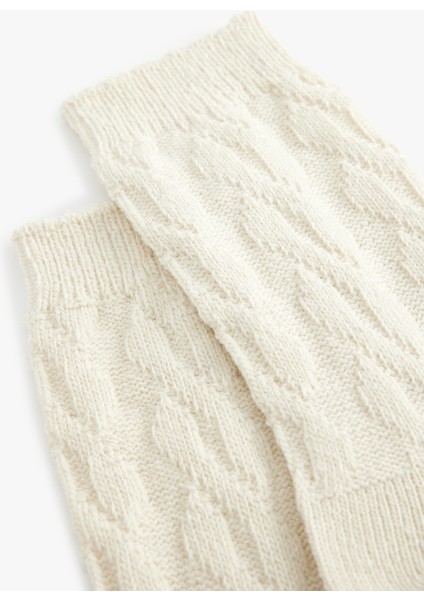 Dokulu Kalın Yün Soket Çorap modelleri