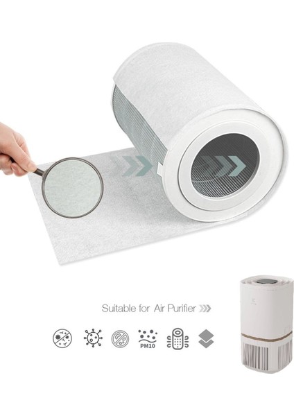 10 Adet Electrolux Pure 500 EPO50351SW Hava Temizleyici Uyumlu Toz Tutucu Ön Filtre