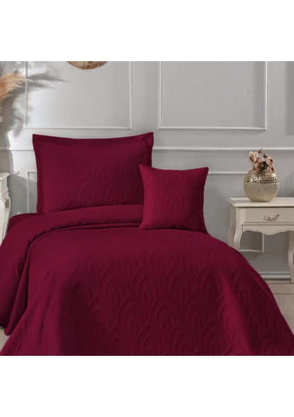 Soldi Perla Bordo Tek Kişilik Yatak Örtüsü fiyatları