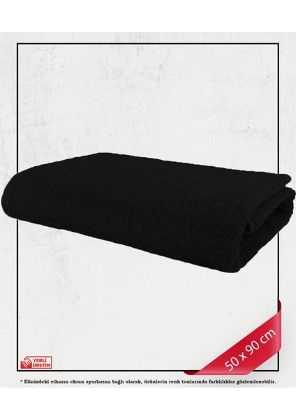 %100 Pamuk Havlu Yüz ve Fitness Havlu Seti Siyah - Hassas Ciltlere Özel 4 Adet fiyatları