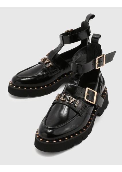 Harm Rugan Deri Kadın Siyah Bot fiyatları