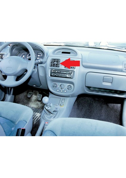 Clio 2 Symbol Orta Sol Havalandırma Menfezi 2000-2005 Gri KR-439