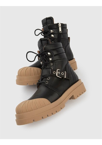 Falk Hakiki Deri Kadın Vizon Siyah Bot fiyatları