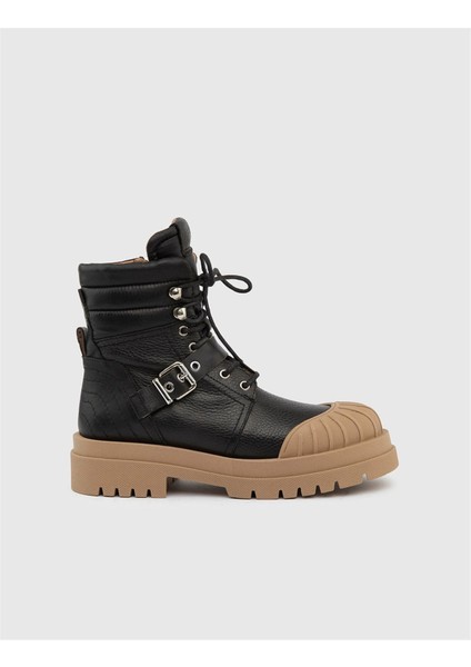 Falk Hakiki Deri Kadın Vizon Siyah Bot modelleri