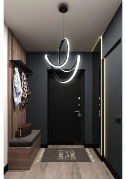 Şık Sarkıt LED Avize, Beyaz Işık, Modern Tasarım, 30x70 cm, Mutfak ve Salon İçin