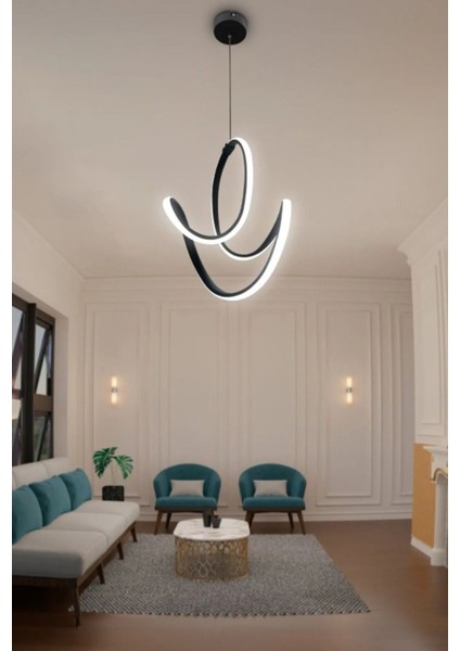 Şık Sarkıt LED Avize, Beyaz Işık, Modern Tasarım, 30x70 cm, Mutfak ve Salon İçin fiyatları