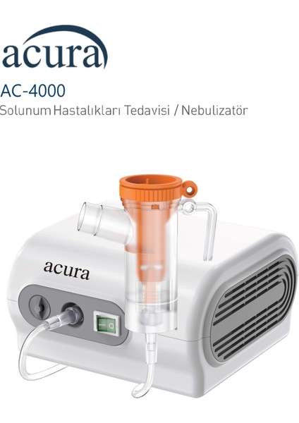 AC-4000 Hızlı Tedavi Süresi Sunan Dayanıklı Nebulizatör