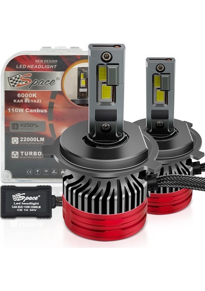 LED Far Ampulü Canbus 110W 22000LM H4 12V / LAAM920 indirimleri