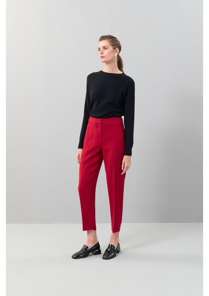 Sigaret Dokuma Pantolon Bordo K2512058_008 modelleri