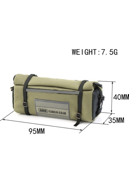 Su Geçirmez Çanta Depolama Çatı Bagaj Kamp Ekipmanları 1/10 Rc Paletli Araba Axıal SCX10 Trx4,khaki (Yurt Dışından) fiyatları