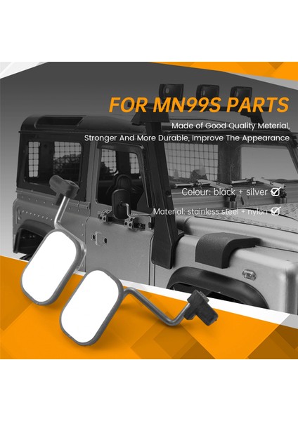 Mn D90 D91 D99 Mn-90 MN99S 1/12 Rc Araba Yükseltme Parçaları Aksesuarları Için Dikiz Aynası Sürüşü, 2 (Yurt Dışından) fırsatları