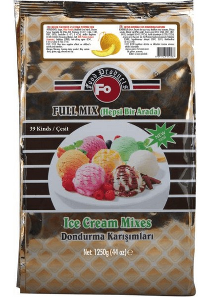 Kavun Aromalı Toz Dondurma Karışımı 1250 gr