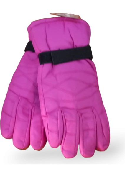 Çocuk Kar ve Kayak Eldiveni Pembe 8-10 Yaş