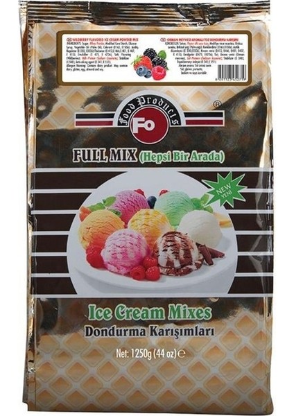 Orman Meyvesi Aromalı Toz Dondurma Karışımı 1250 gr