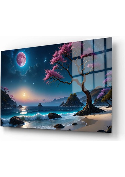 Sanatsal Yapayzeka, Creative Art, 3D Dekoratif Baskı Yatay Cam Tablo 414